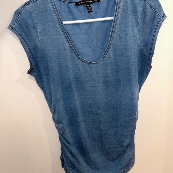 Flattering, ruched T, White House Black Market - Picture 5 of 5